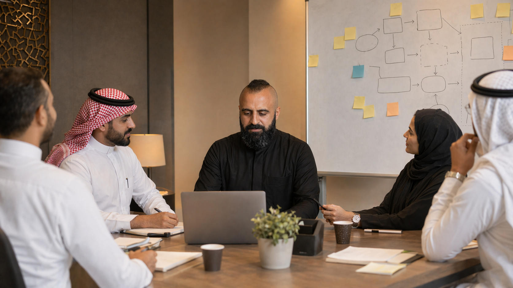 AI enablement session with a Saudi business team